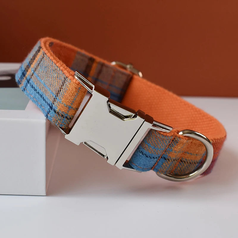 Collier pour chien design Grid, ensemble de laisses de luxe pour animaux de compagnie, colliers, ceinture de cou pour chien avec nœud gravé gratuit, accessoires pour chien Grid 10