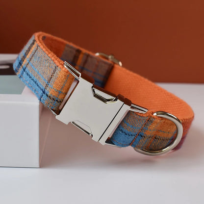 Collier pour chien design Grid, ensemble de laisses de luxe pour animaux de compagnie, colliers, ceinture de cou pour chien avec nœud gravé gratuit, accessoires pour chien Grid 10