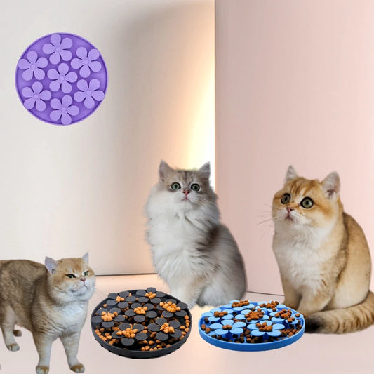 🐾 Slow Feed Silicone Mat for Dogs & Cats – Suction Cup Slow Feeder & Treat Dispenser 🍽️