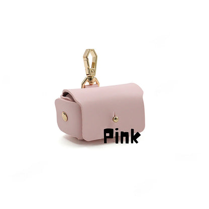Pochette porte-alliances en cuir avec initiales personnalisées – Porte-alliances pour collier de chien personnalisé 💍🐾