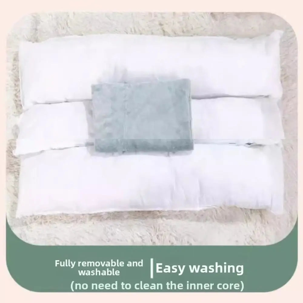 🛏️ New Corduroy Pet Bed – Soft, Warm & Washable for Dogs & Cats 🍂🐾