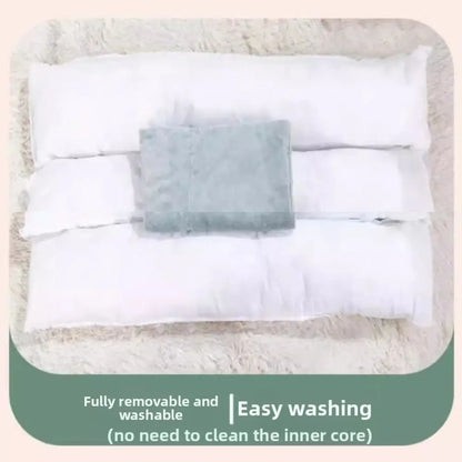 🛏️ New Corduroy Pet Bed – Soft, Warm & Washable for Dogs & Cats 🍂🐾