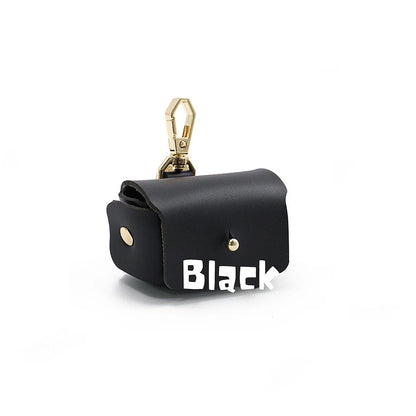 Pochette porte-alliances en cuir avec initiales personnalisées – Porte-alliances pour collier de chien personnalisé 💍🐾