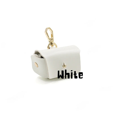 Pochette porte-alliances en cuir avec initiales personnalisées – Porte-alliances pour collier de chien personnalisé 💍🐾