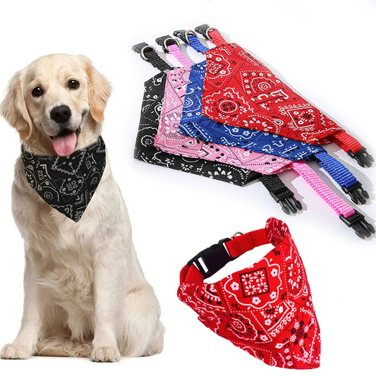 Adjustable Dog & Cat Bandana Collar 🐾