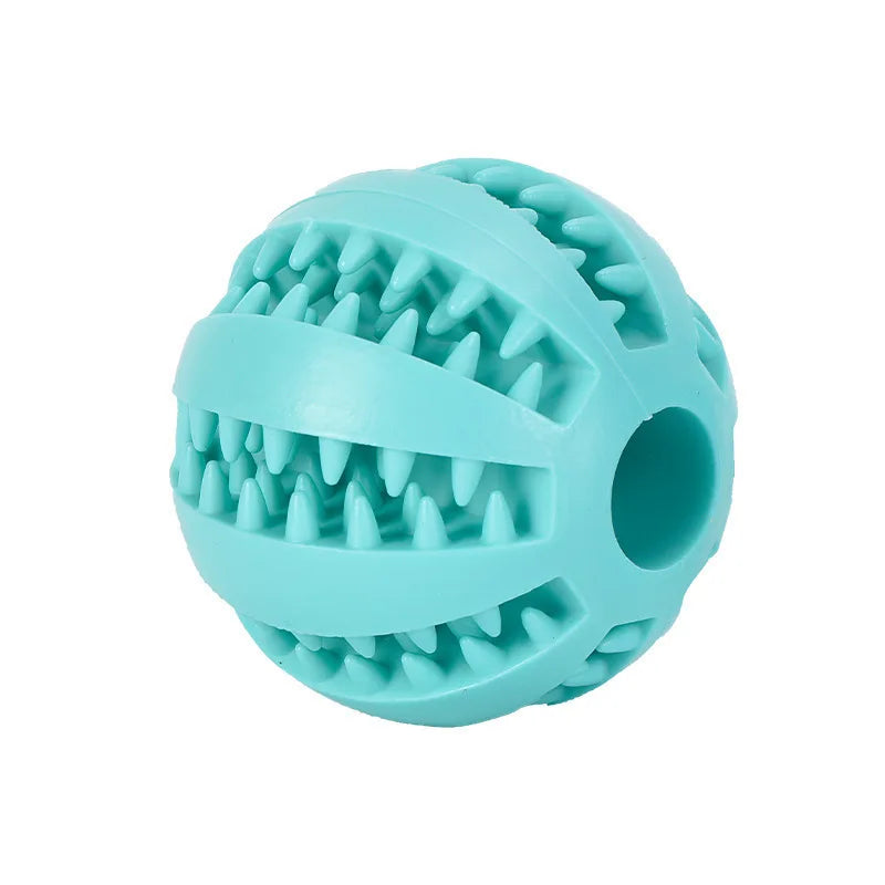 Balle jouet molaire pour chien 🦷 Jouet à mâcher en caoutchouc durable 🐶 Balle rebondissante pour le nettoyage des fuites de nourriture et des dents 🐾