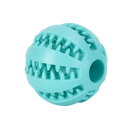 Balle jouet molaire pour chien 🦷 Jouet à mâcher en caoutchouc durable 🐶 Balle rebondissante pour le nettoyage des fuites de nourriture et des dents 🐾