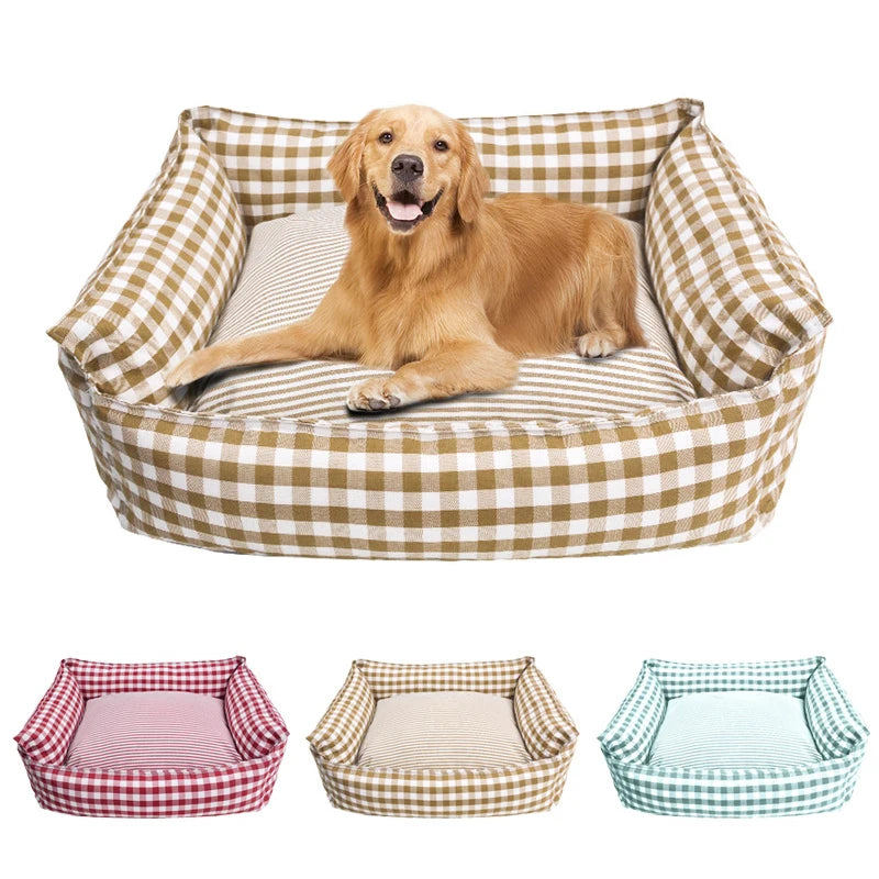 Lit douillet pour animaux de compagnie 🛏️ Niche d'intérieur pour chiens et chats 🐶🐱 Maison douce de style canapé pour petits et moyens animaux