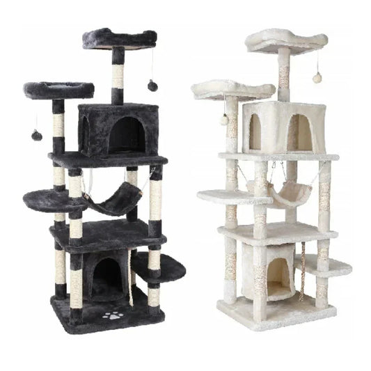 170cm Cat Tree Tower 🐱 Multi-Level Condo with Scratching Posts