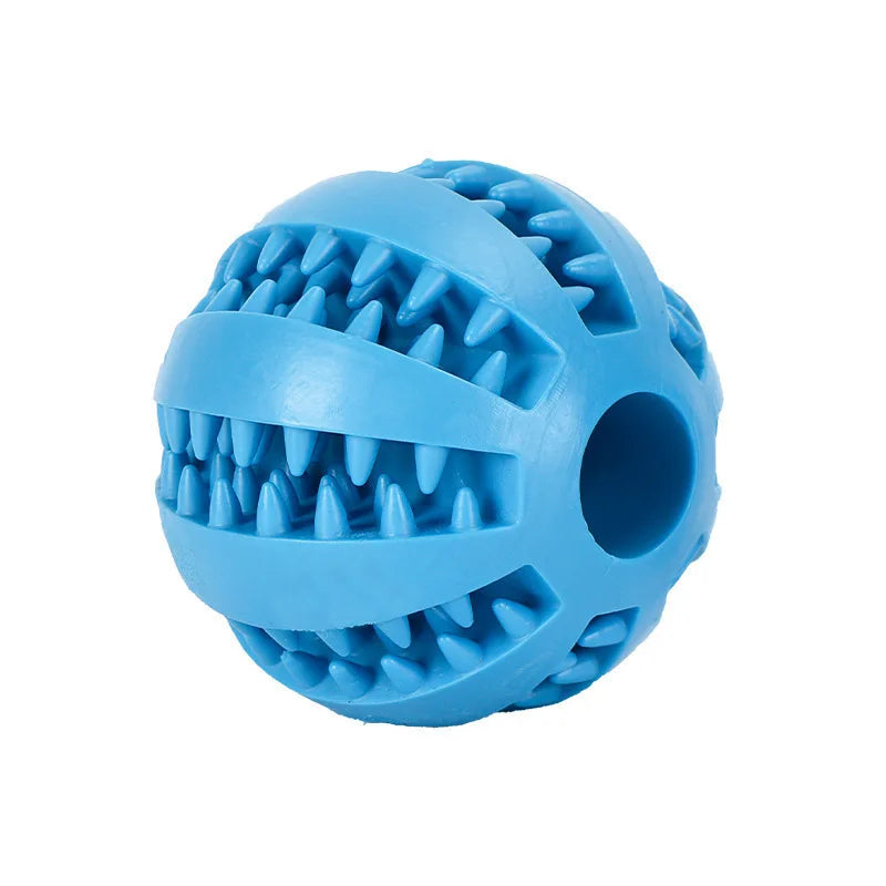 Balle jouet molaire pour chien 🦷 Jouet à mâcher en caoutchouc durable 🐶 Balle rebondissante pour le nettoyage des fuites de nourriture et des dents 🐾