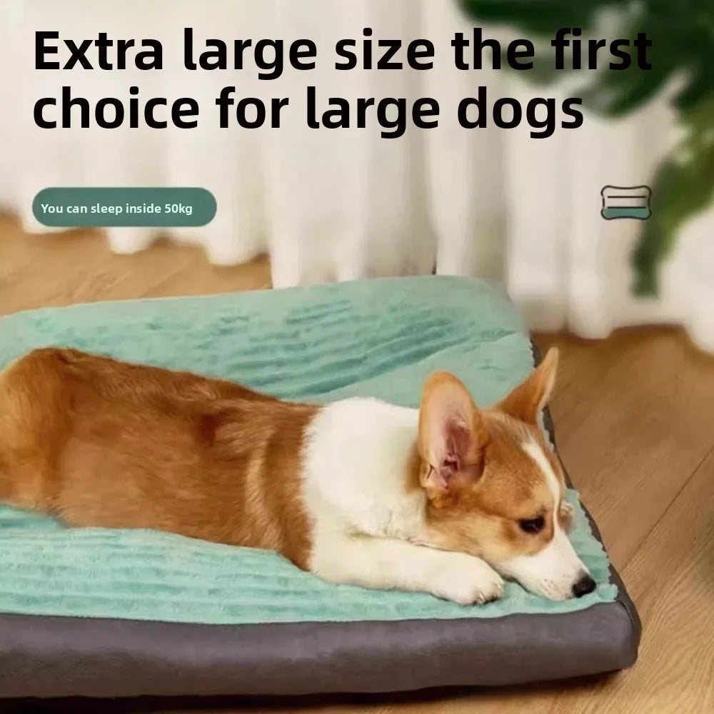 🛏️ New Corduroy Pet Bed – Soft, Warm & Washable for Dogs & Cats 🍂🐾