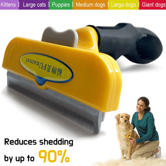 🐾 Pet Grooming Brush – Gentle & Effective Hair Remover for Dogs & Cats 🐶🐱