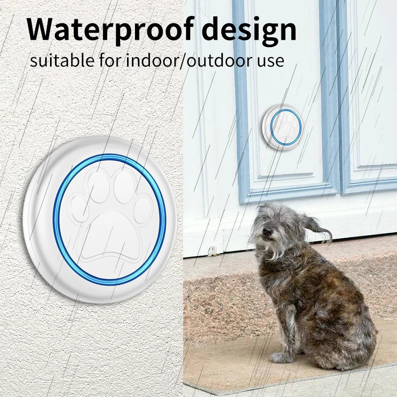 Sonnette de dressage pour animaux de compagnie – Sonnette tactile pour chiens et chats 🔔 60 chansons, portée de 300 m