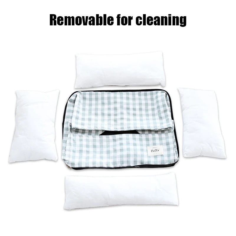 Lit douillet pour animaux de compagnie 🛏️ Niche d'intérieur pour chiens et chats 🐶🐱 Maison douce de style canapé pour petits et moyens animaux