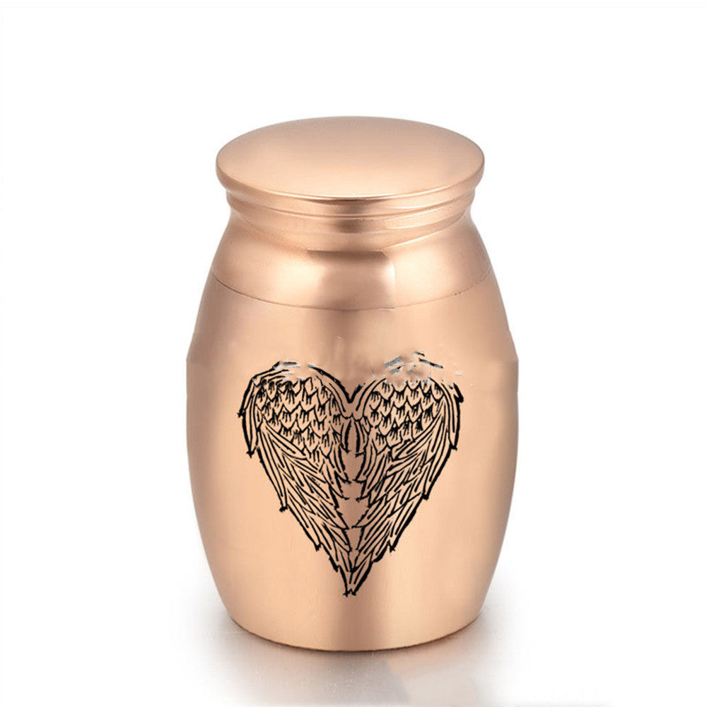 🌈 Pet Ashes Keepsake Jar with Angel Wings