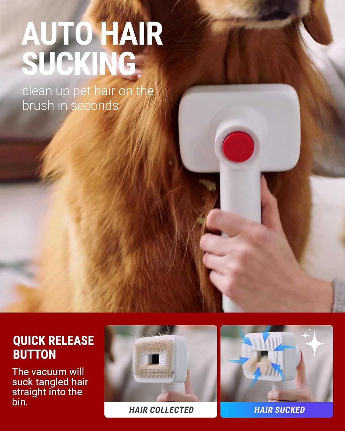 🐶 Dog Grooming Vacuum Kit – Easy Grooming & Fur-Free Home 🐾