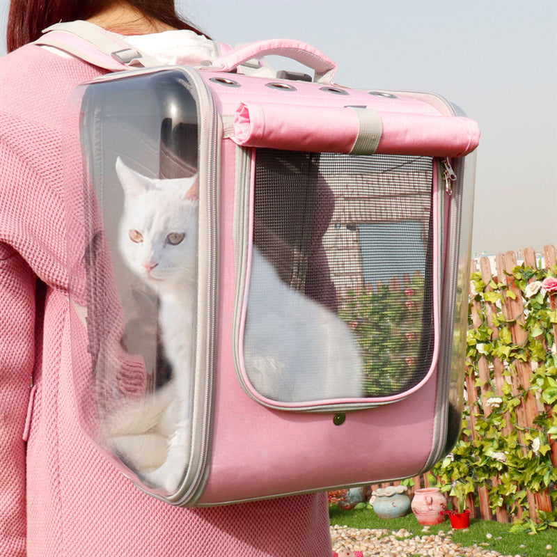 Pet Carrier Backpack 🎒 Breathable Travel Bag for Cats & Small Dogs 🐱🐶