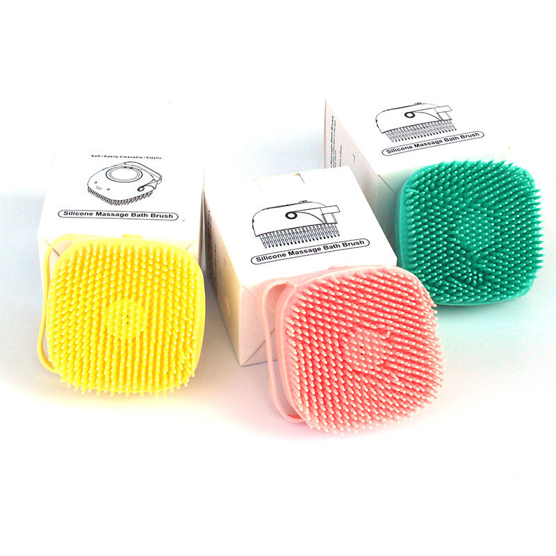 Gants de bain en silicone pour chien 🧼 Brosse de massage pour animaux de compagnie avec distributeur de shampoing 🐶🐱