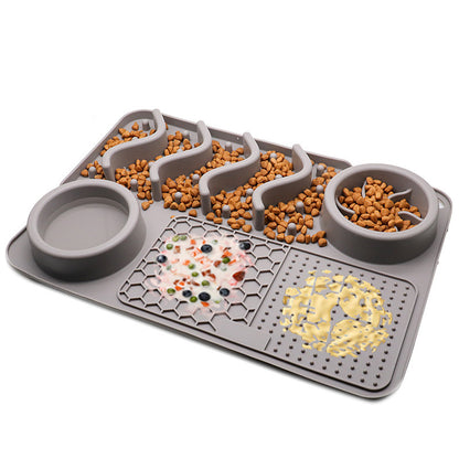 Tapis à lécher en silicone pour chien – Apaisement et alimentation interactive