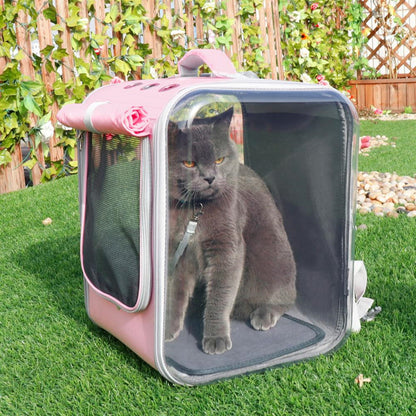 Pet Carrier Backpack 🎒 Breathable Travel Bag for Cats & Small Dogs 🐱🐶