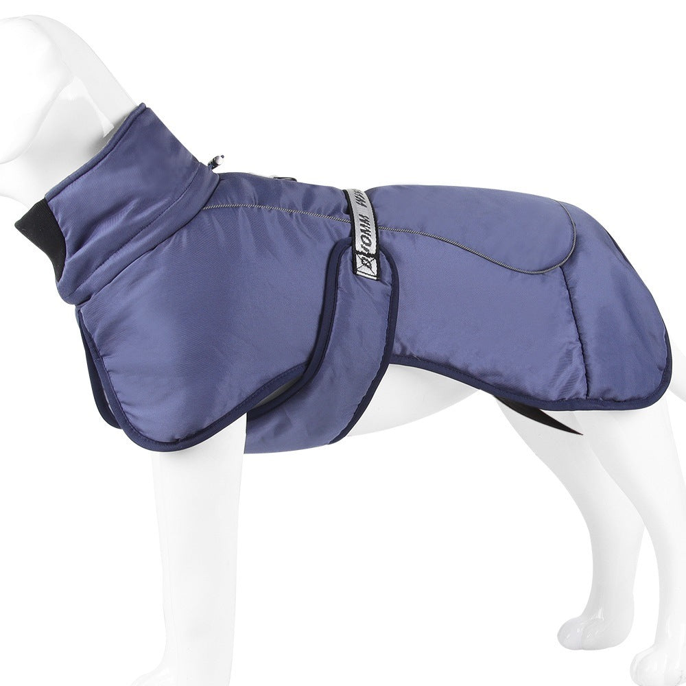 Large Dog Winter Coat Wind-Proof Reflective Anxiety Relief Soft Wrap Calming Vest for Travel