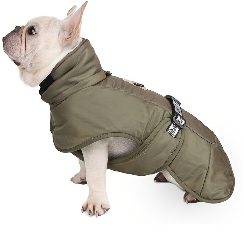 Large Dog Winter Coat Wind-Proof Reflective Anxiety Relief Soft Wrap Calming Vest for Travel