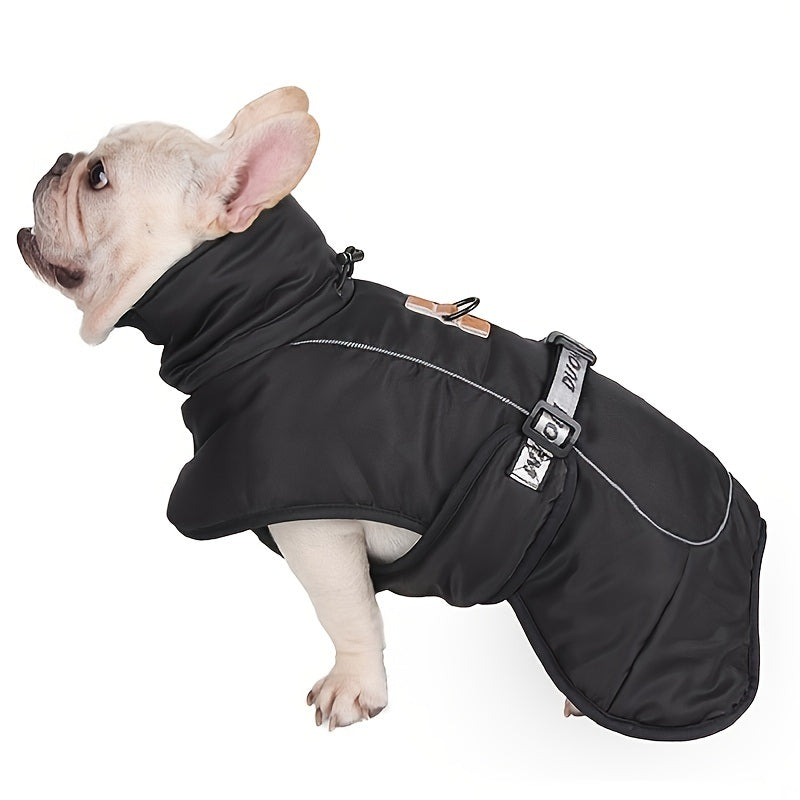 Large Dog Winter Coat Wind-Proof Reflective Anxiety Relief Soft Wrap Calming Vest for Travel