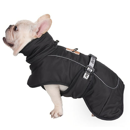 Large Dog Winter Coat Wind-Proof Reflective Anxiety Relief Soft Wrap Calming Vest for Travel