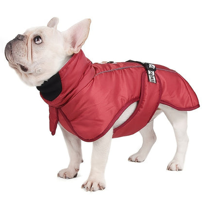 Large Dog Winter Coat Wind-Proof Reflective Anxiety Relief Soft Wrap Calming Vest for Travel