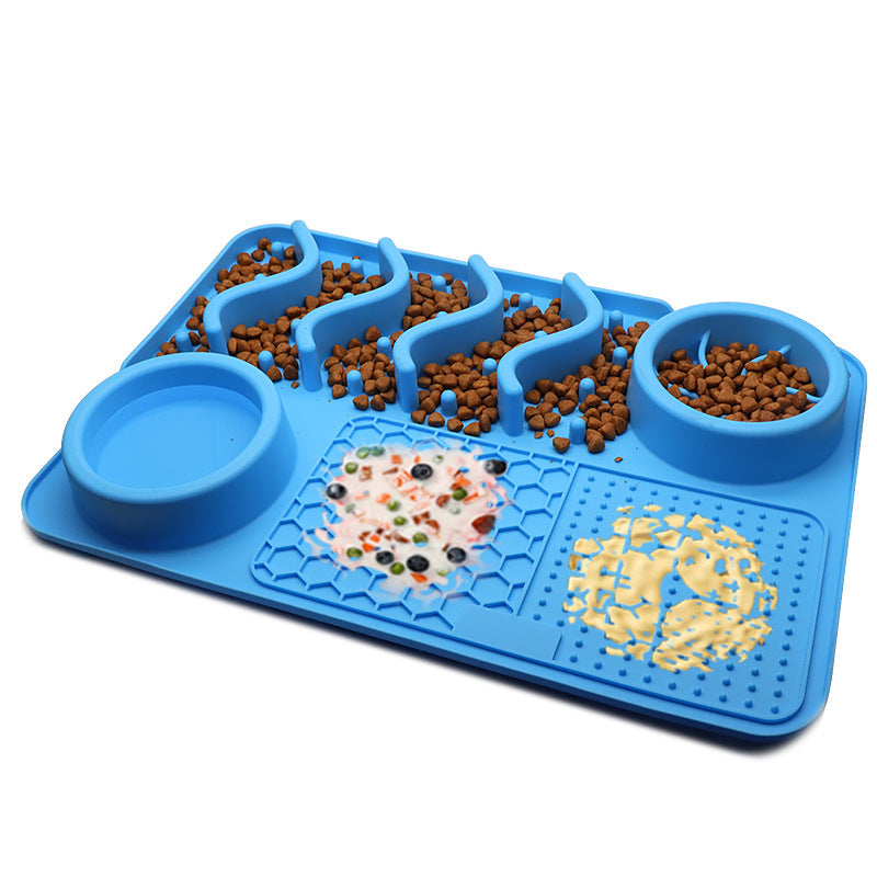 Tapis à lécher en silicone pour chien – Apaisement et alimentation interactive