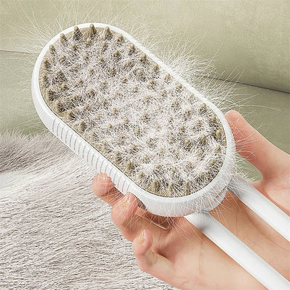 Brosse à vapeur 3 en 1 pour chat – Peigne électrique de toilettage et de massage à jet